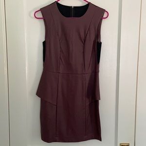 BCBG Generation Maroon Faux Leather Dress